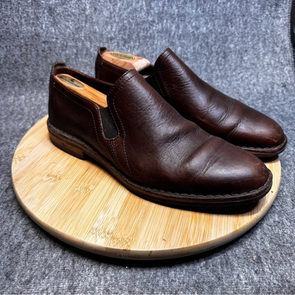 Trask Blaine Venetian Leather Slip On Loafers Shoes Mahogany Brown Mens Sz 9 - Picture 6 of 13